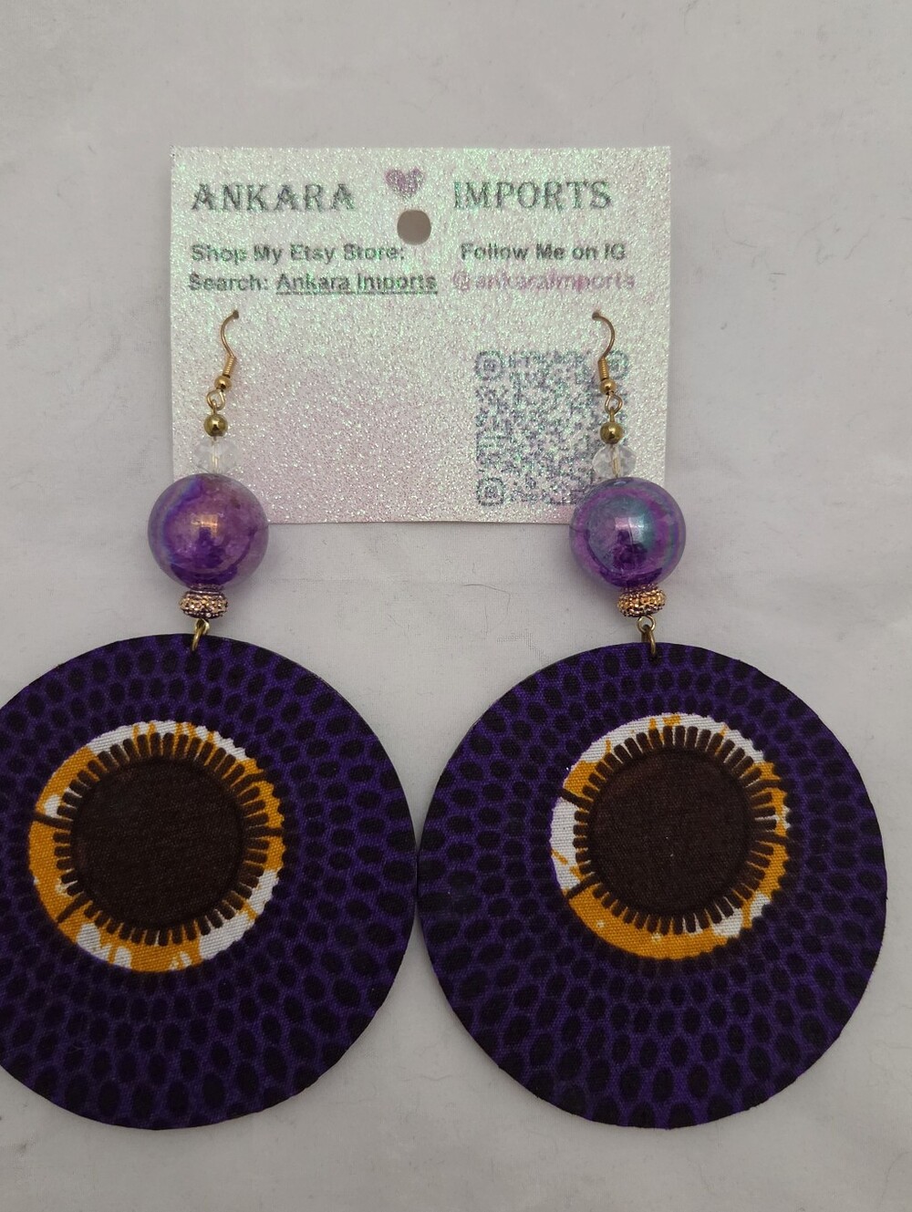 Royal Purple Sunburst Earrings